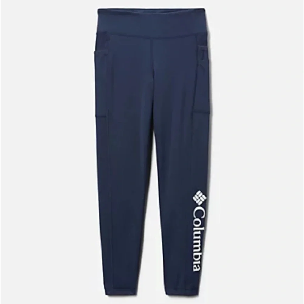 Columbia Girls Lodge Navy Blue Leggings - Picture 1 of 12